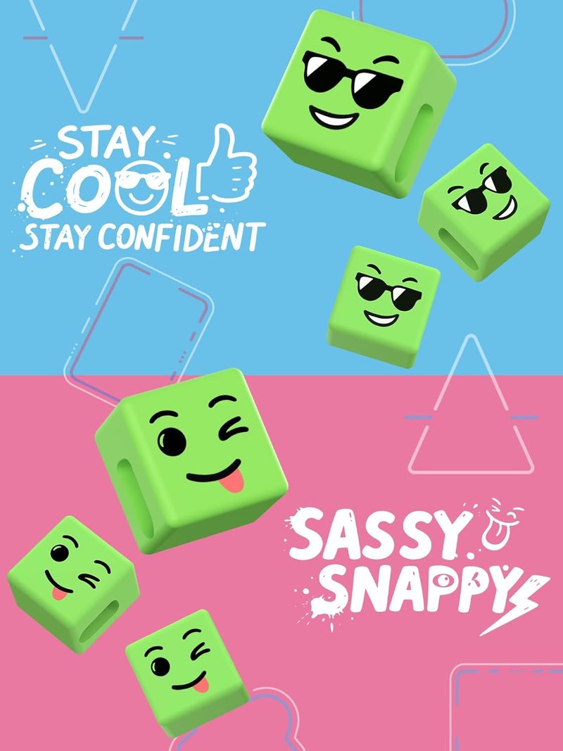 CALDEVER Valentines Day Gifts for Teens Girls Kids Women Cell Phone Holder: OK Gesture Phone Stand for Desk with Mood Cube Gifts for Teenage Daughter Boys Mom Funny Cool Gadgets Cute Things Gifts for Easter - Image 5